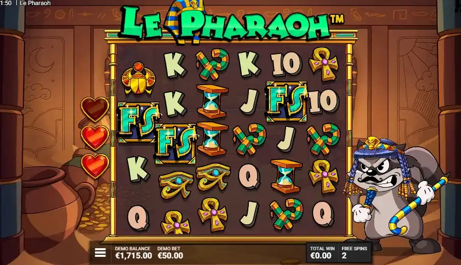 Le Pharaoh Slot på Mobilenheder