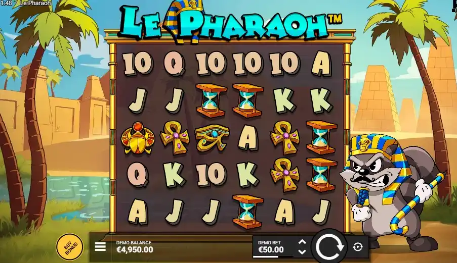 Hvor kan man spille Le Pharaoh online i Danmark